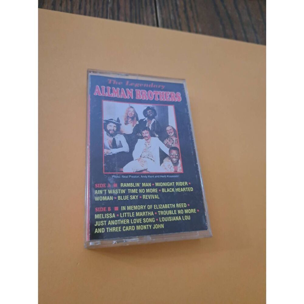 Vintage 1991 Allman Brothers Band Cassette Tape PolyGram Records Southern Rock